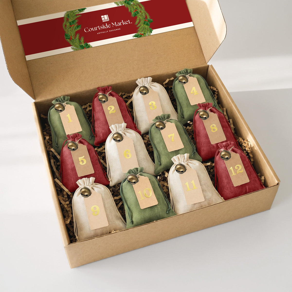 12 Days of Christmas - Candle Advent Calendar Gift Set