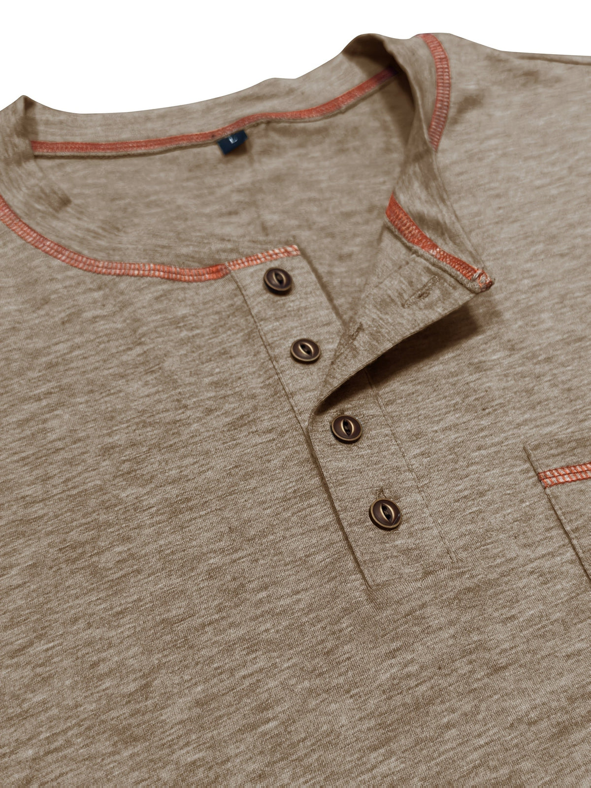 Kingsley | Klassisches langärmeliges Henley-Shirt