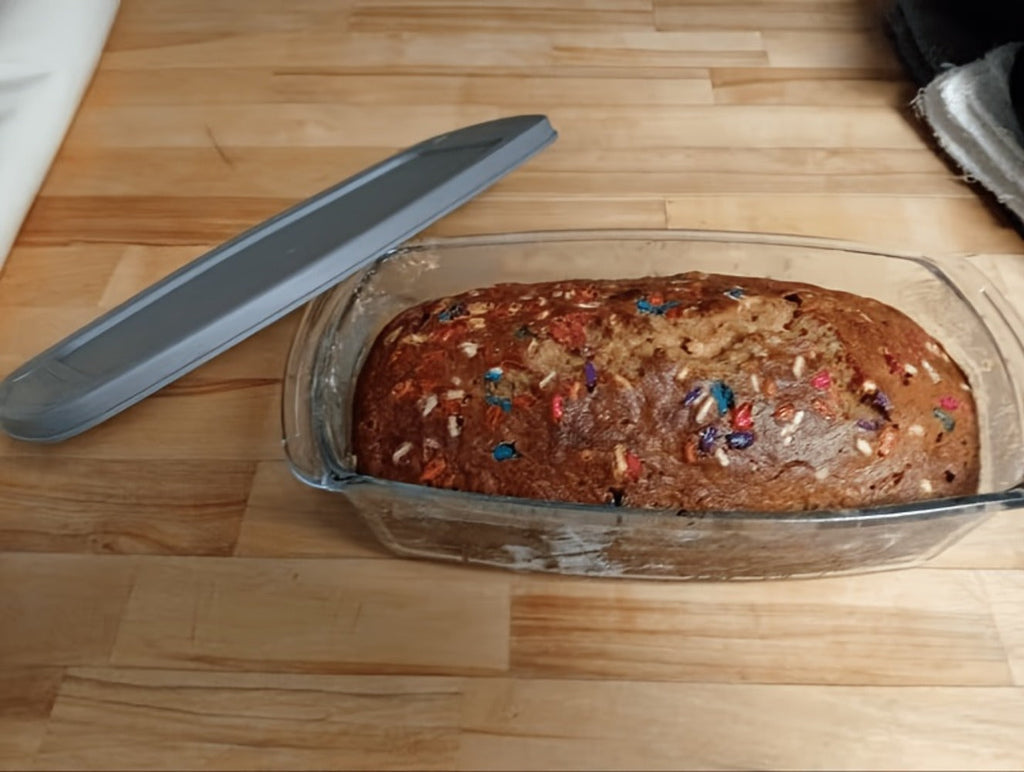Baking Dish with Handles and Silicone Brush for Baking Bread Cakes