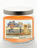 Scarecrow 12.8 Oz Candle Glass Jar with Brushed Silver Metal Lid