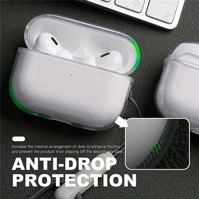 Transparent Case for AirPod Pro 2nd Gen Magsafe Case with Lanyard