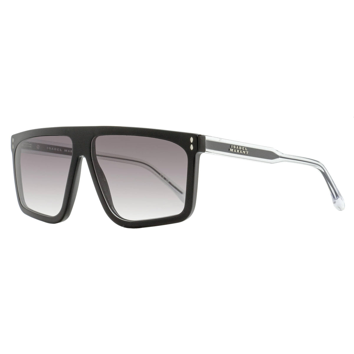 Isabel Marant Bluma Flat-Top Sunglasses IM0164/S 8079O Black/Clear 61mm