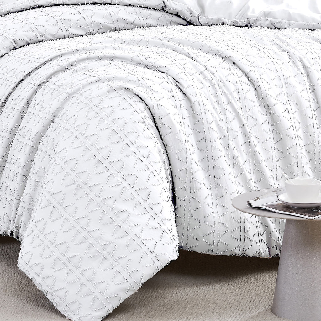 Southshore Fine Linens Bali Clipped Jacquard Duvet Cover Set
