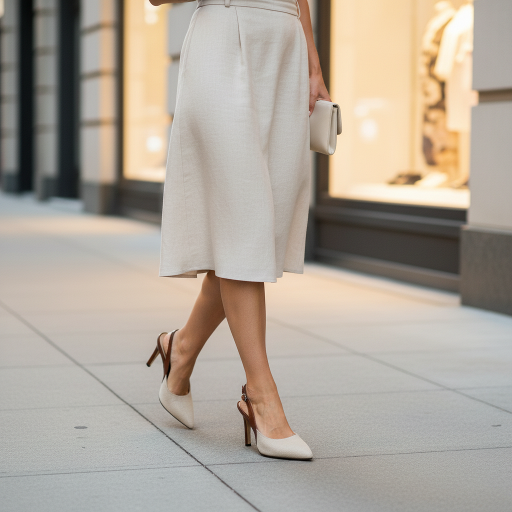 Amelie | Slingback-Pumps in Kontrastfarben