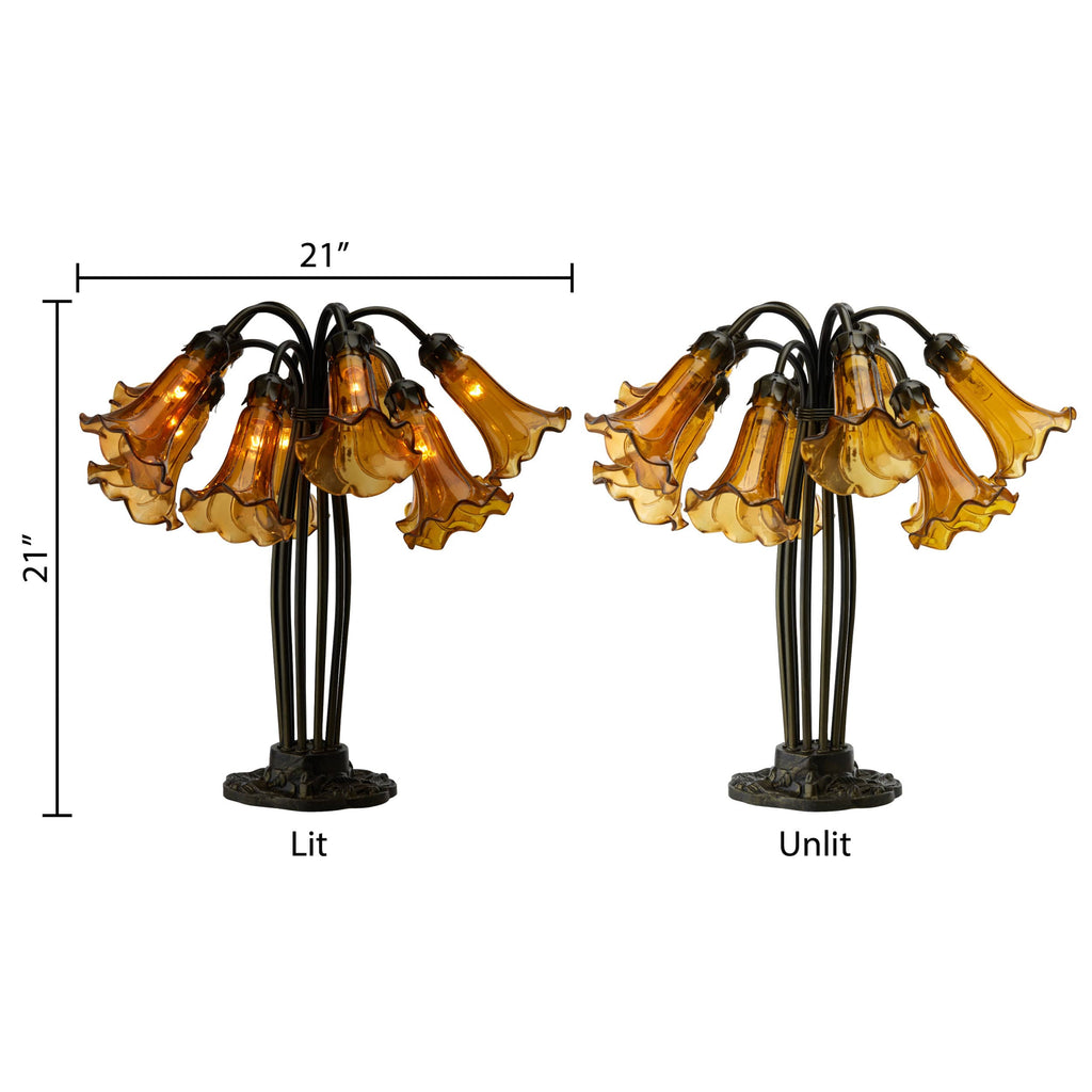 River of Goods 10" Arm Lily Lamp