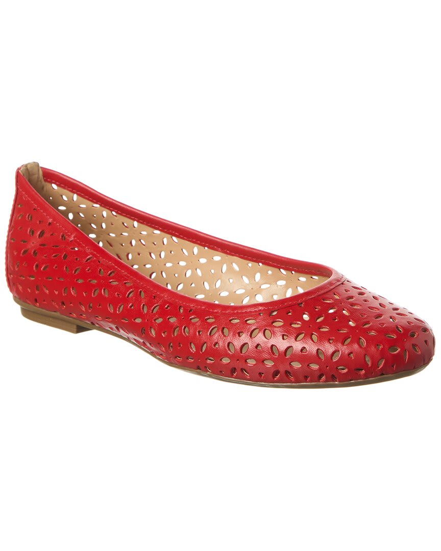French Sole Leyla Laser Cut Leather Flat