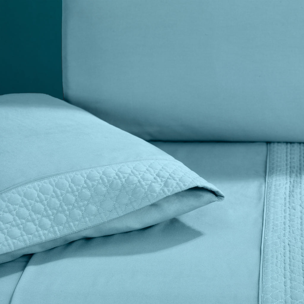 Elegant Comfort Quilted 4-Piece Sheet Set, Premium Hotel Quality