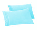 Elegant Comfort Set of 2 Pillowcases- 3 Line Embroidery