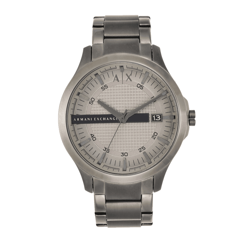 Armani Exchange Hampton AX2194 Herren-Chronograph – graues Zifferblatt mit passendem grauen Edelstahlarmband