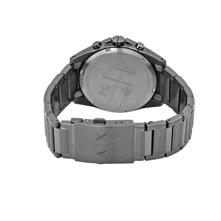 Armani Exchange Drexler AX2603 Herren-Chronograph – Graues Zifferblatt mit Edelstahlarmband
