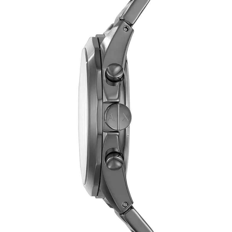 Armani Exchange Drexler AX2603 Herren-Chronograph – Graues Zifferblatt mit Edelstahlarmband