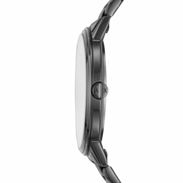 Armani Exchange Cayde AX2722 Herren-Analog-Uhr – Graues Zifferblatt mit passendem grauem Edelstahlarmband