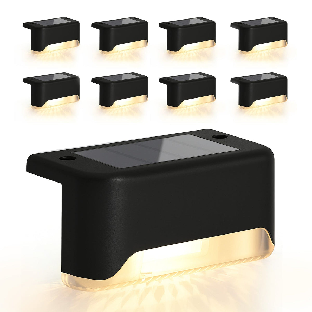 Infinite Basics 8-Pack Solar LED Deck & Step Lights