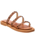 Frye Faye Studded Slide Leather Sandal