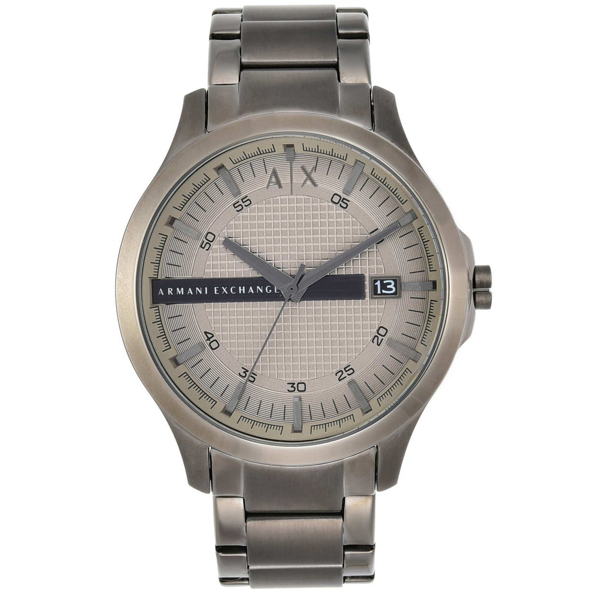 Armani Exchange Hampton AX2135 Herren-Chronograph – Graues Zifferblatt mit passendem Edelstahlarmband in Grau