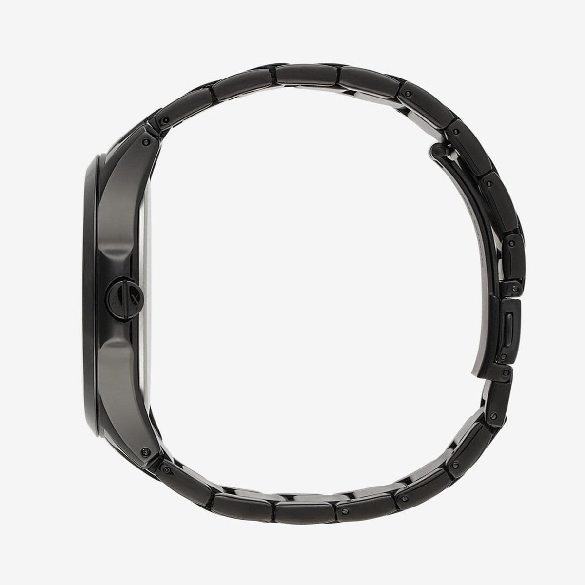 Armani Exchange Hampton AX2413 Herren-Chronograph – Schwarzes Zifferblatt mit schwarzem Edelstahlarmband