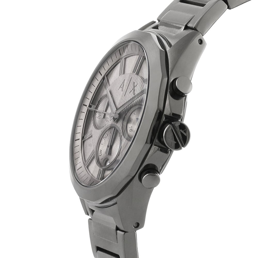 Armani Exchange Drexler AX2603 Herren-Chronograph – Graues Zifferblatt mit Edelstahlarmband