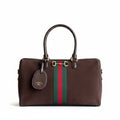 Gucci 1955 Horsebit Boston Bag — Dark Brown Leather