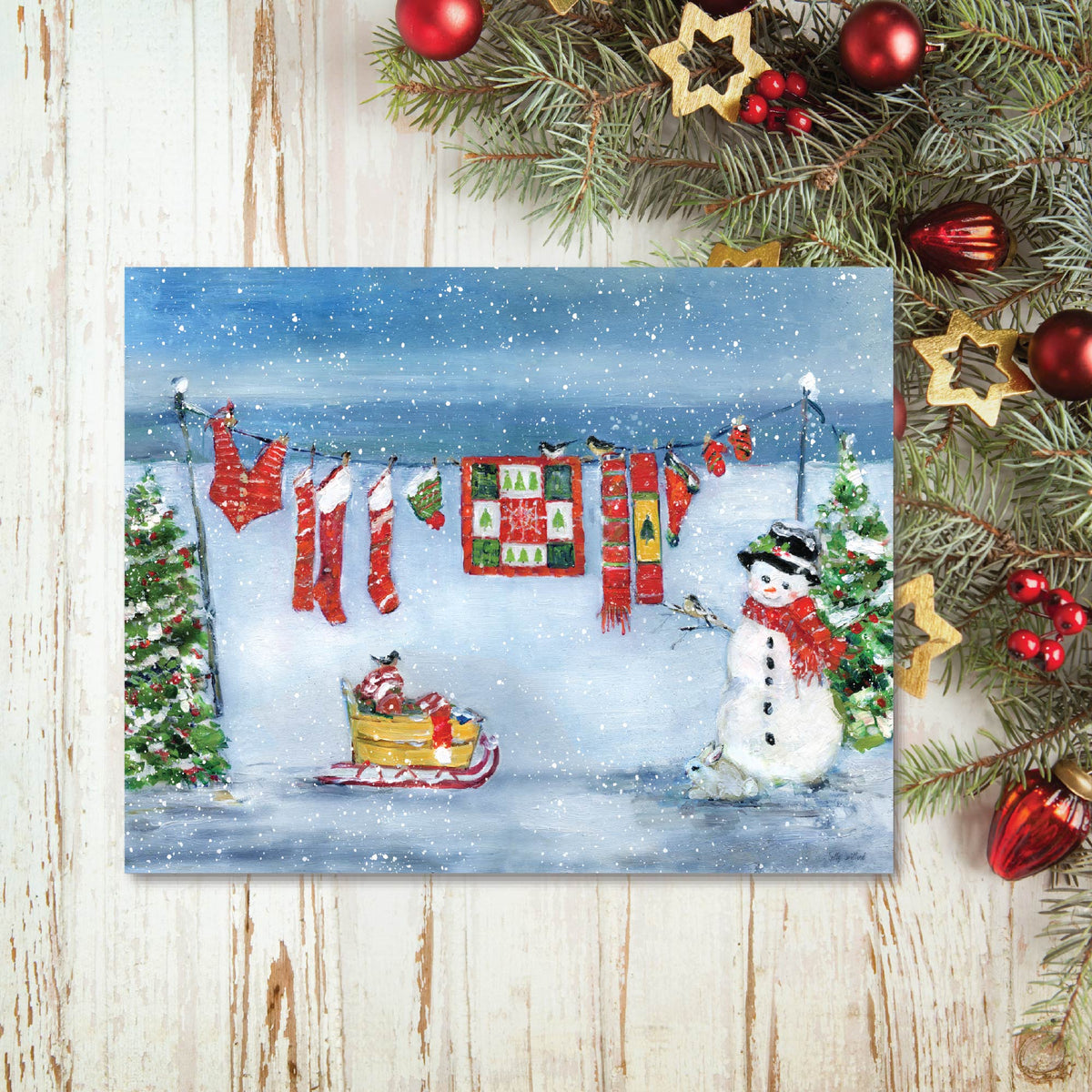 Holiday Laundry Gallery-Wrapped Canvas Wall Art