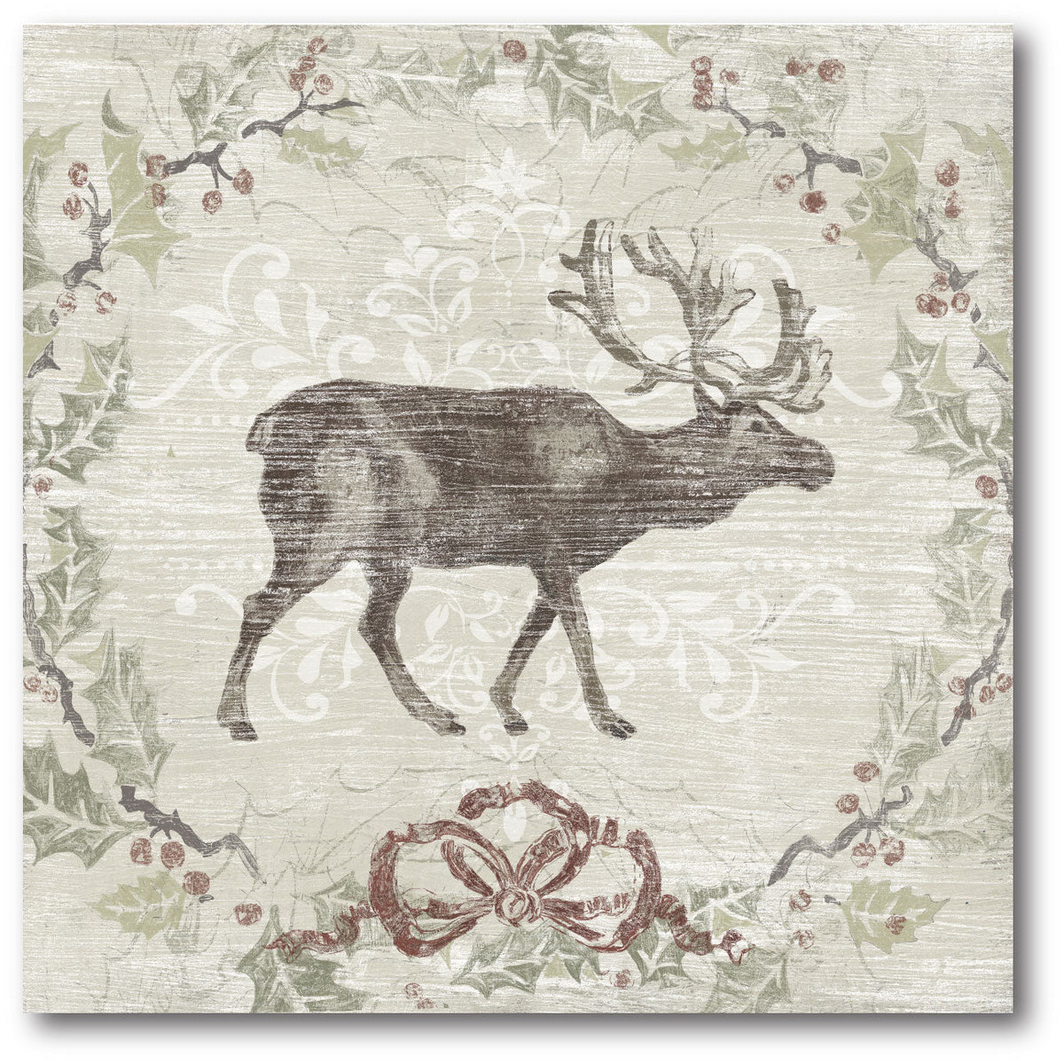 Christmas at the Cabin I Gallery-Wrapped Canvas Wall Art