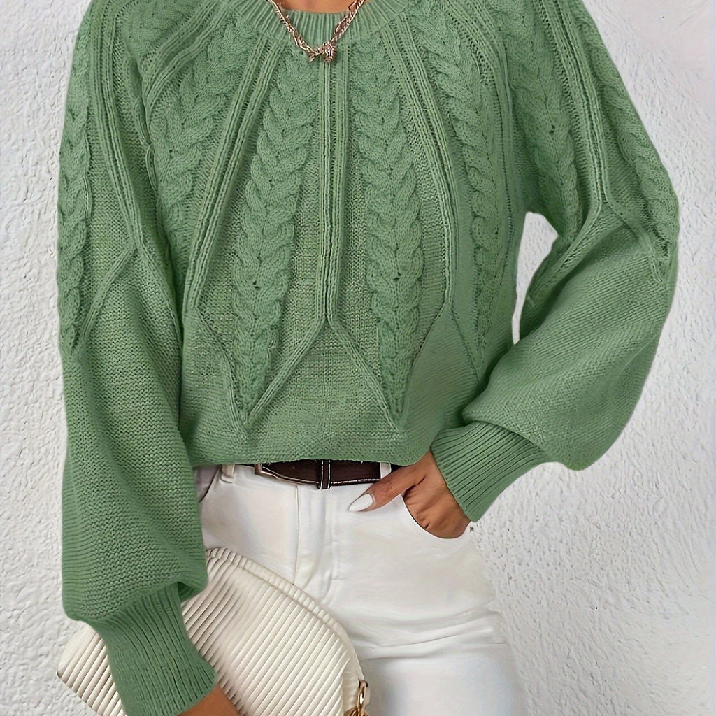 Astrid | Cable-Knit Round-Neck Sweater
