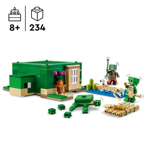 La maison de la plage de la tortue LEGO Minecraft 21254