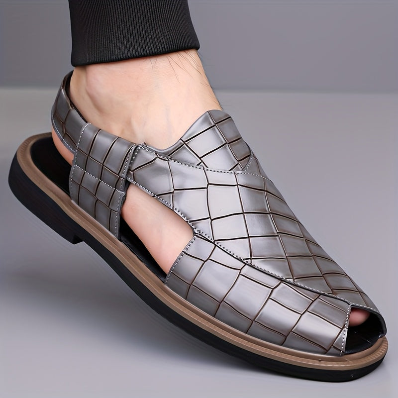 Nathaniel | Slipper-Sandalen in Flechtoptik