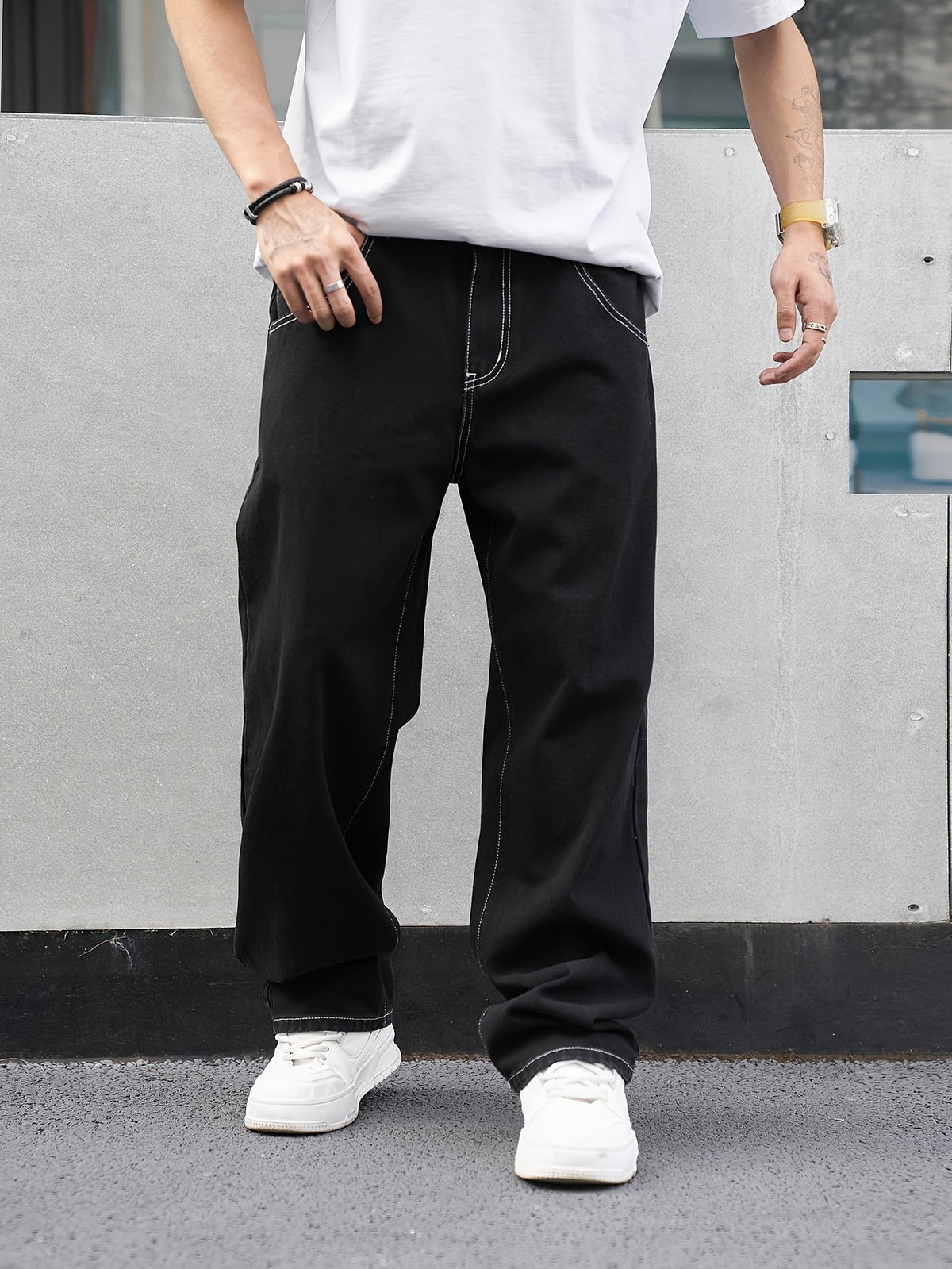 Russell | Locker geschnittene gerade Hose