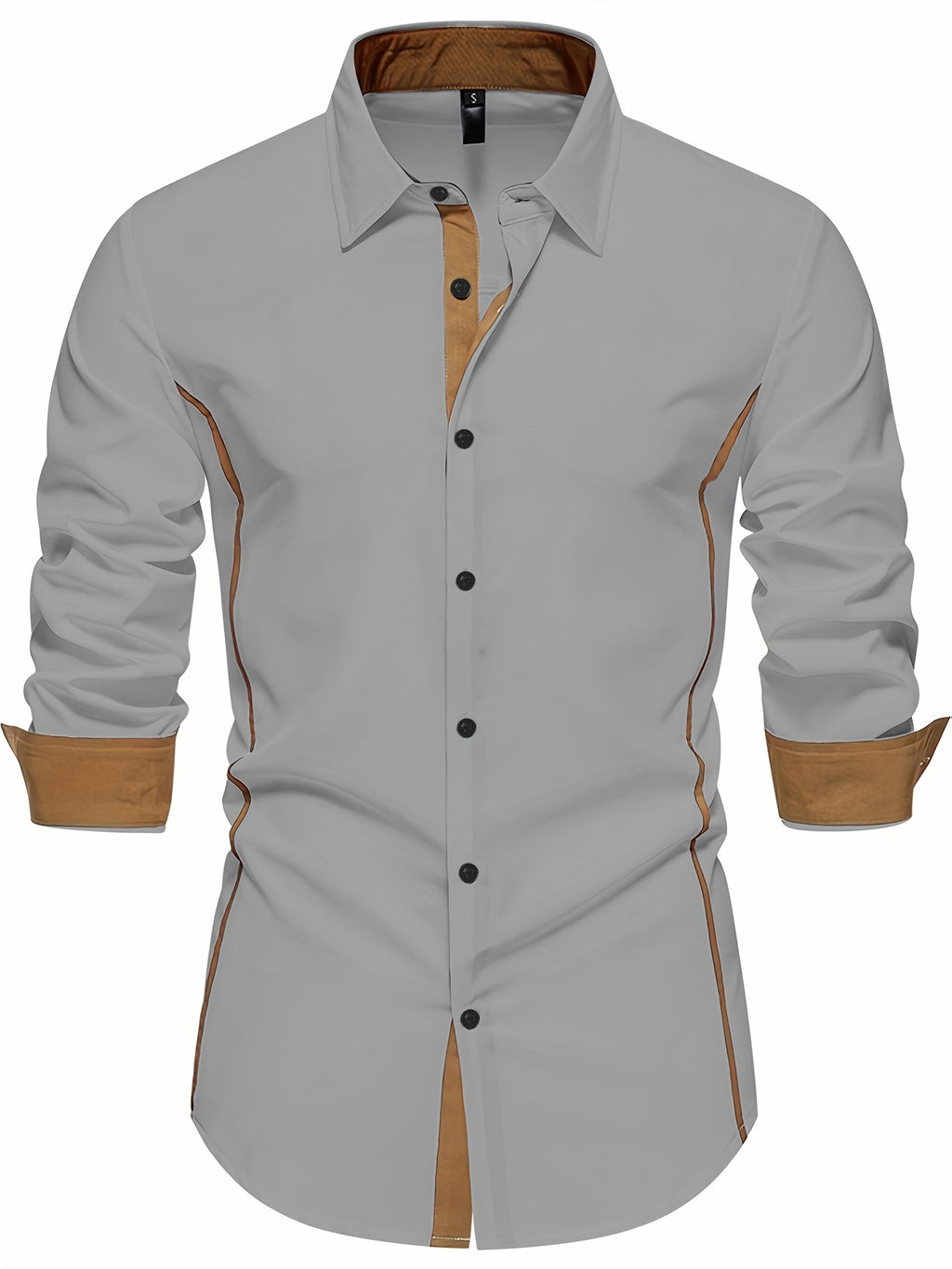 Damon | Contrast-Trim Slim Fit Shirt