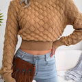 Maisie | Textured Cropped Jumper