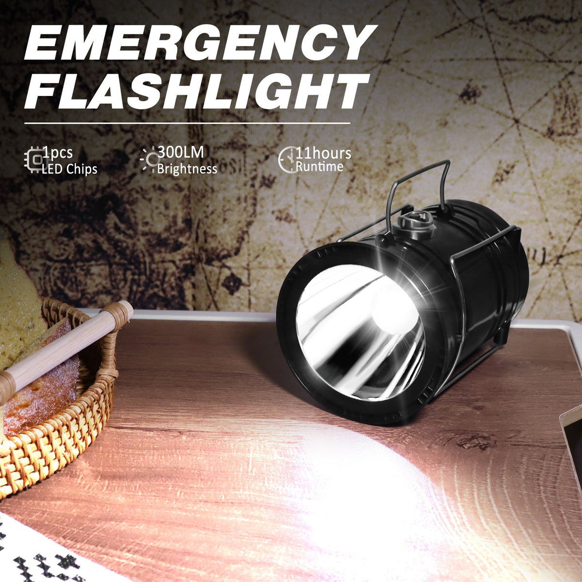 Collapsible Solar Lantern 4-Pack – USB IPX4 2-in-1 Light