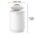 25L Electric Towel Warmer Bucket for Towels and Robes with Single-Button Control, White or Gray Finish