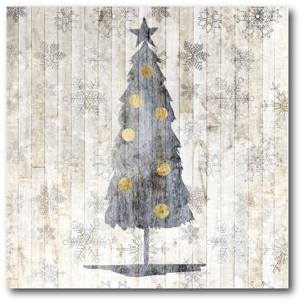 Sea & Sand Chistmas Tree Gallery-Wrapped Canvas Wall Art