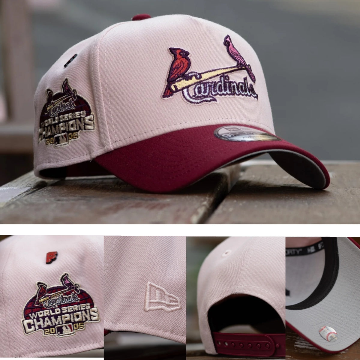 New Era 9Forty St. Louis Cardinals Cap — Stone & Cardinal Red
