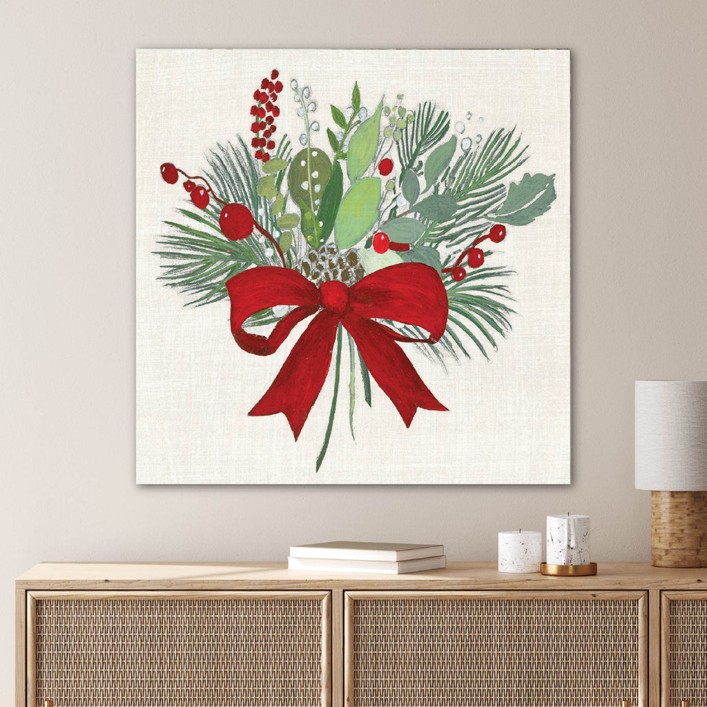 Christmas Greenery Gallery-Wrapped Canvas Wall Art