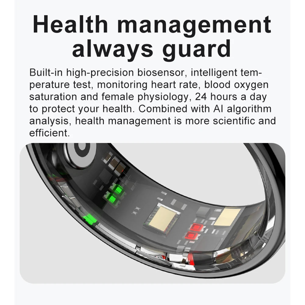 Smart Ring Health Sleep Monitor Waterproof Fitness Tracker