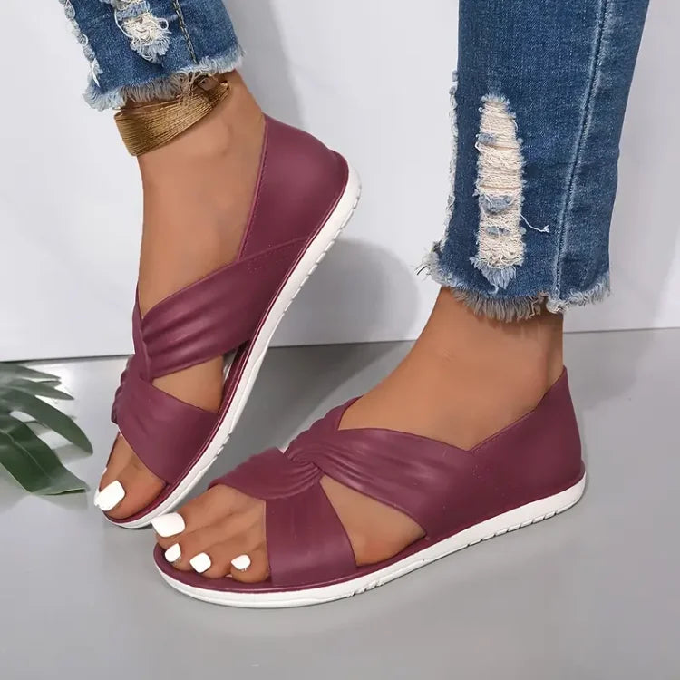 Annette | Gepolsterte Crossover-Sandalen