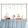 Table Balloon Arch Stand with Clamps & Adjustable Rod – Metal Backdrop Frame Kit for Wedding, Birthday, Baby Shower, Halloween, Christmas & Party Decorations