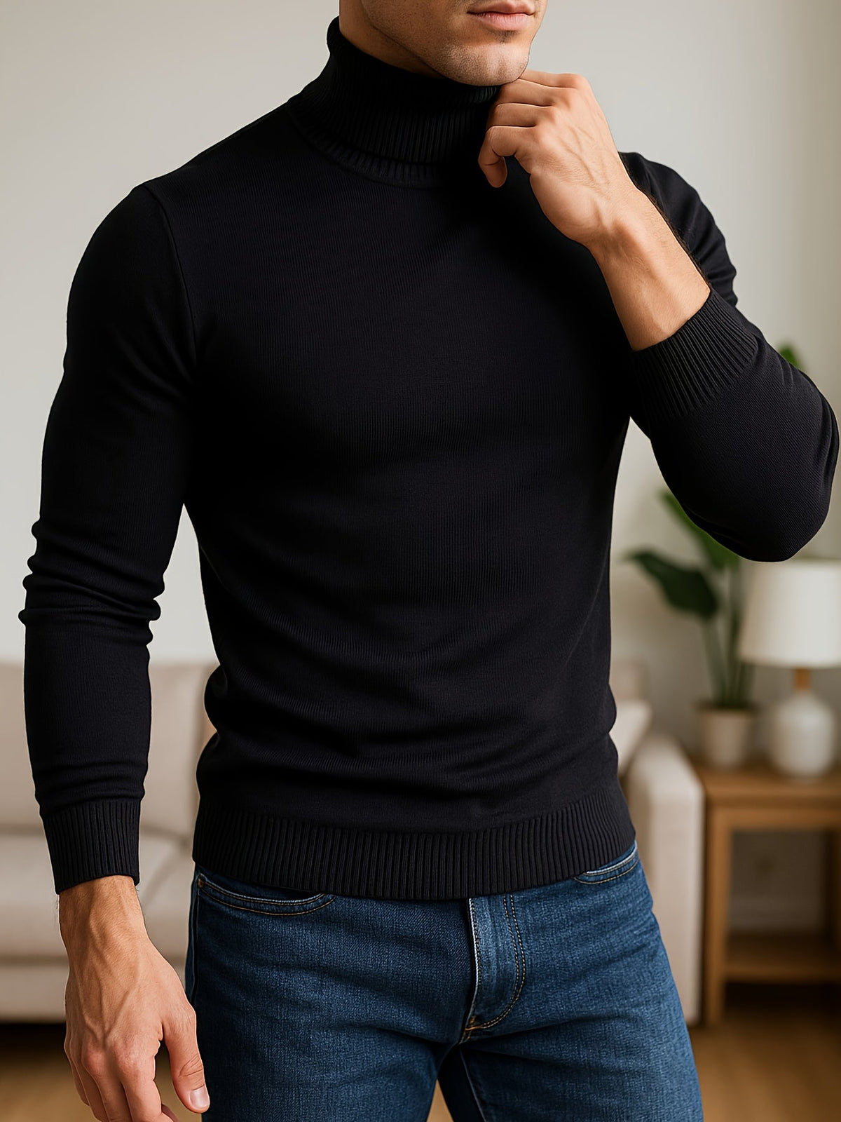 Gideon | Eleganter Rollkragenpullover
