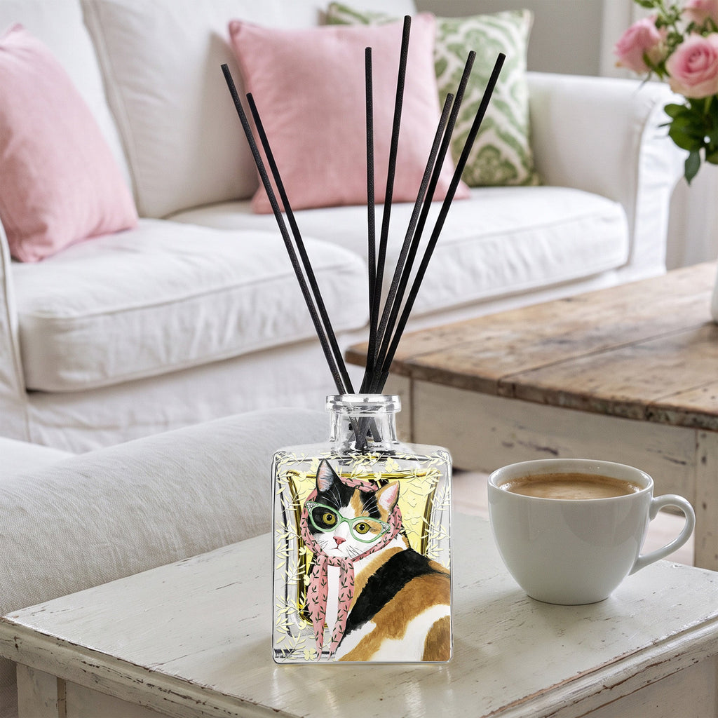 Miss Whiskers - Linen Breeze 5oz Oil Reed Diffuser Set