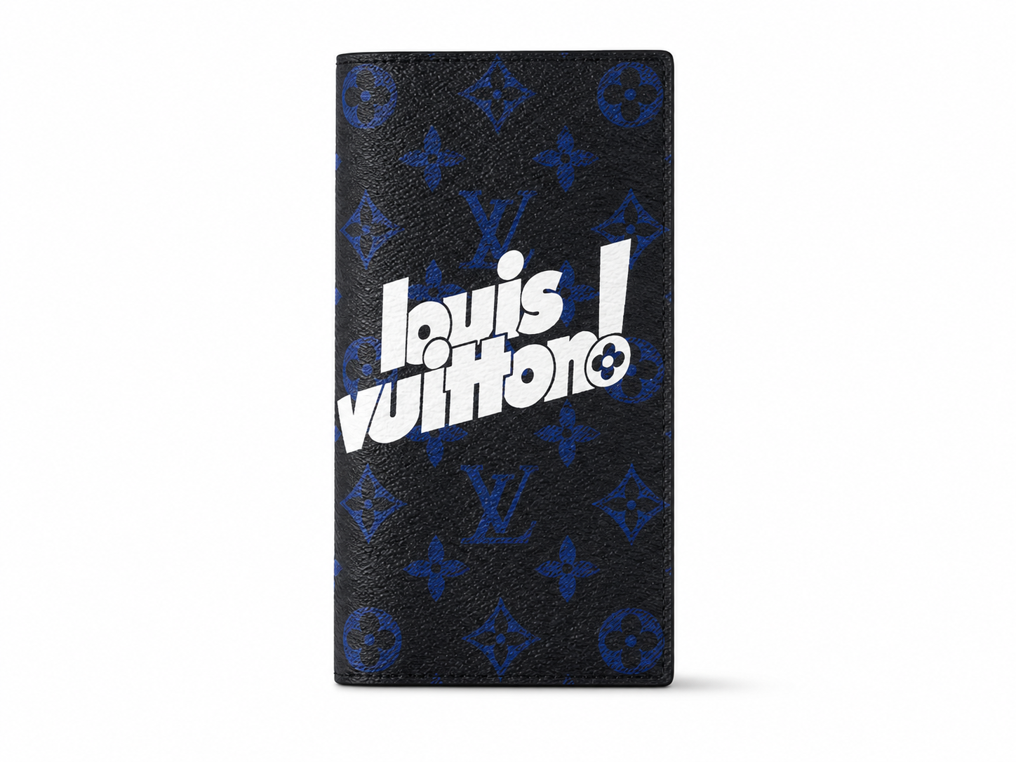 Louis Vuitton Brazza Wallet – Monogram Eclipse Galaxy Blue "louis vuitton!"