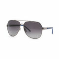 Porsche Design Hexagonal Aviator Sunglasses — Gunmetal & Blue