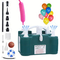 Electric Balloon Pump Party Supplies Tool with Inflate, Deflate and Seal Modes plus Four Nozzles