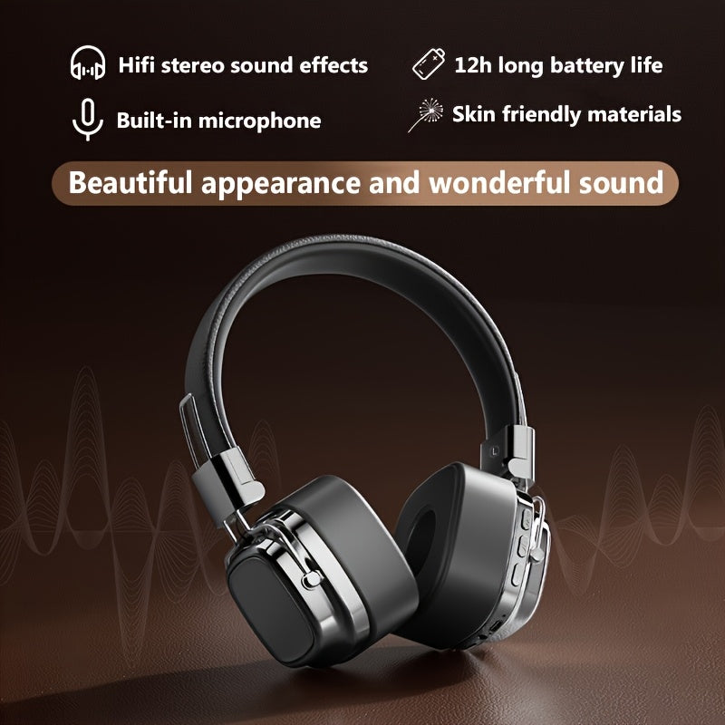 Fast Charge 20H Over-Ear Bluetooth Headphones Deep Bass HD Stereo Built-in Mic Type-C BT 5.2 for an Everyday Personal Care Routine