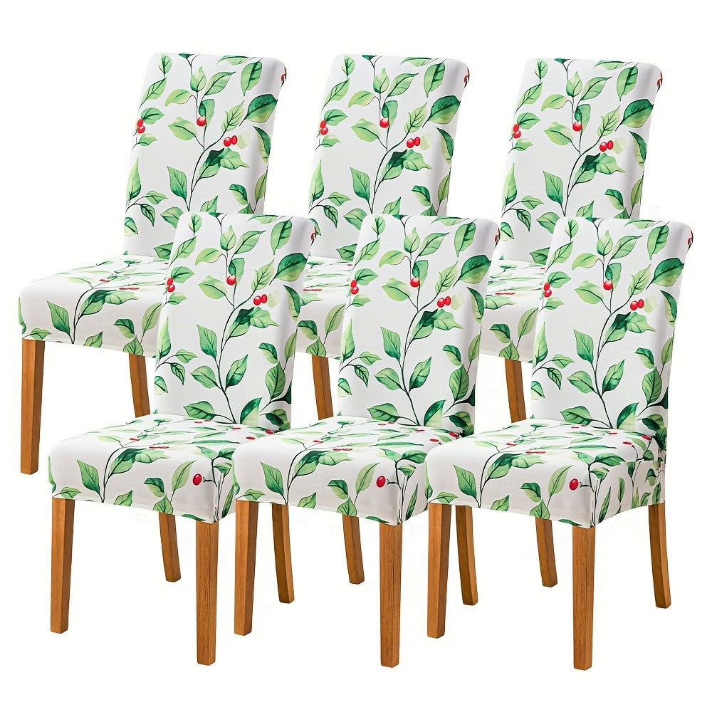 Dining Chair Covers in Ten Patterns with Four- or Six-Piece Set Checkouts for Parsons Chairs