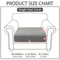 Sofa Cover Sectional Panel Options for Single to 4 Seats, Chaise, Armrest Pair or Backrest in Five Colors