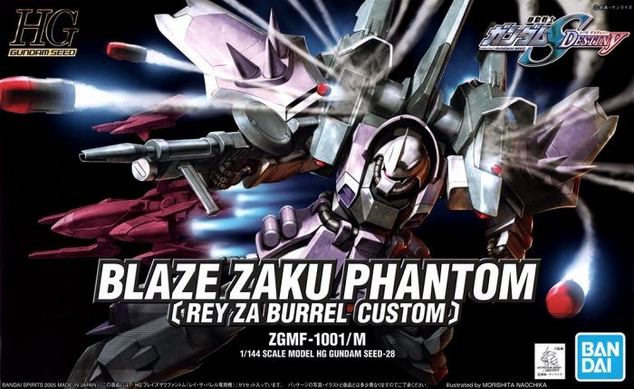 HG Blaze Zaku Phantom (Rey Za Burrel Custom) 1/144