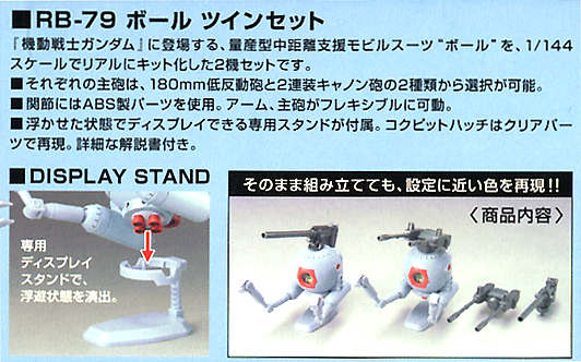 HG RB-79 Ball Twin Set 1/144