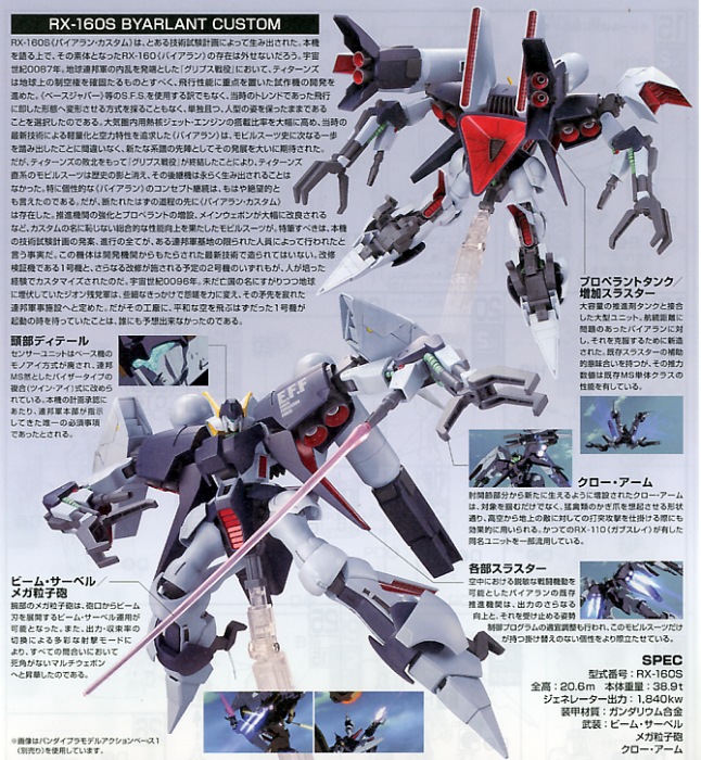 HG RX-160S Byarlant Custom 1/144