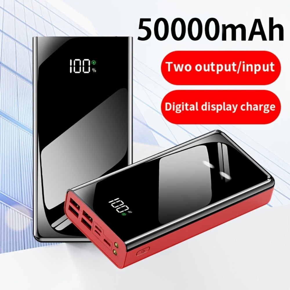 Power Bank 50000mAh 22.5W with Dual Input and Output Ports, Digital Display and LED Flashlight